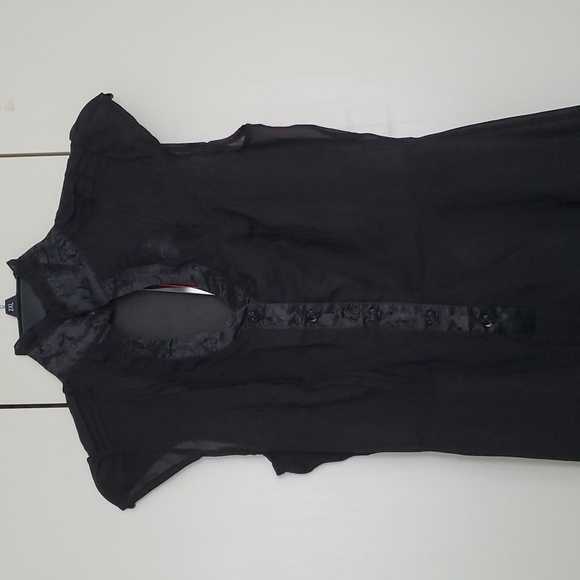 *NWT* Jawbreaker's Victorian Black Keyhole Hi Low Sleeveless Dress - Picture 5 of 16